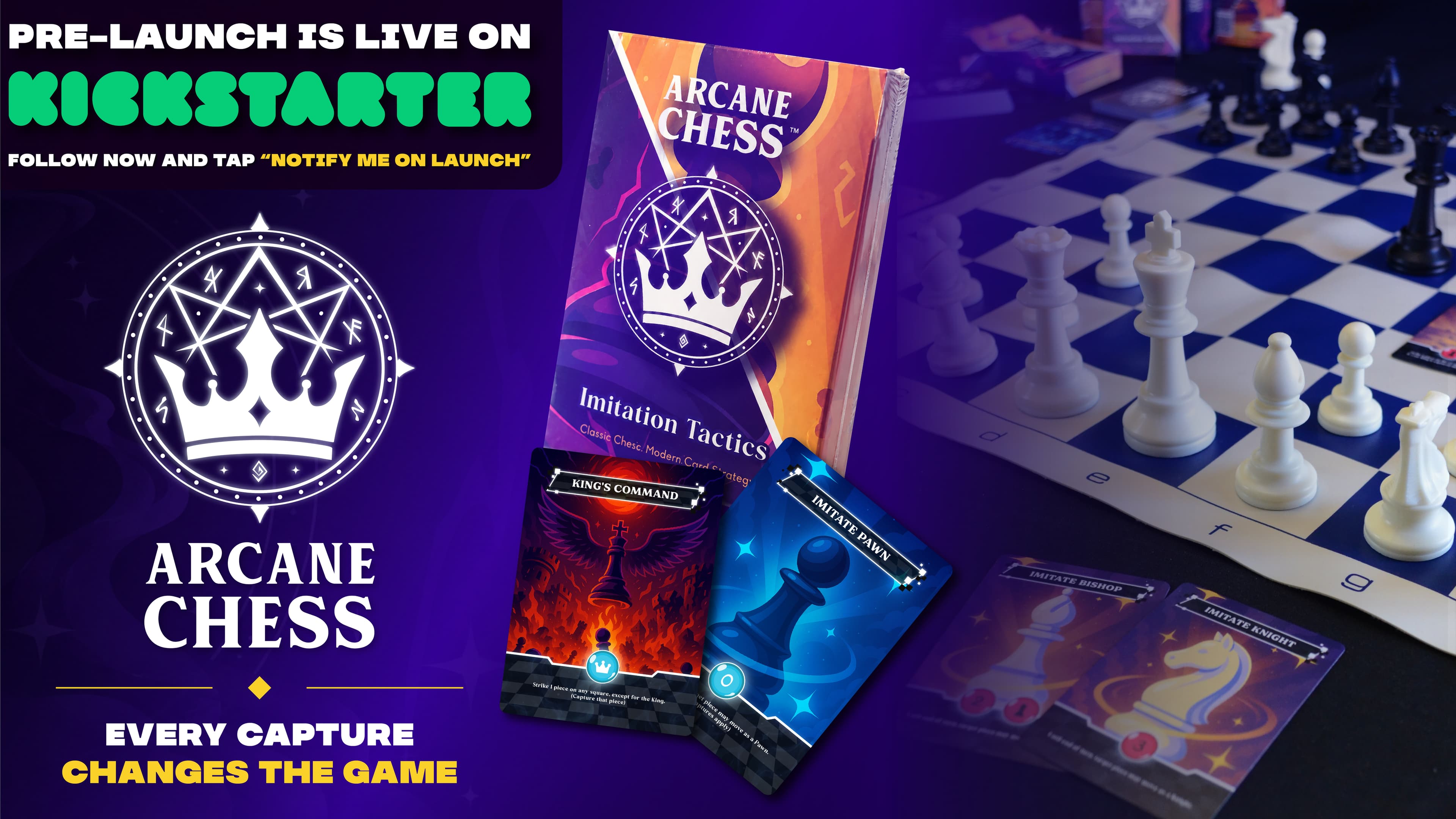 Arcane Chess — a strategy game blending classic chess with tactical ability cards